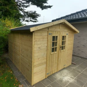 Redskabsskur i elementer model Brügge 6,3 m² - Sølvklasse