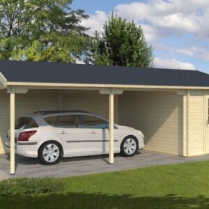 Runavik carport med skur (70mm godstykkelse)