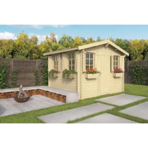 San Diego Bjælkehytte 28 mm - 400192N - 8,32 mÂ²