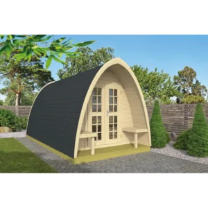 Spring Valley Bjælkehytte 28 mm - 437031 Inkl. Termoglas + shingels - 11,52 mÂ²