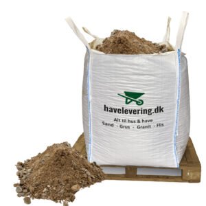 Stigrus med ler. 0/4mm. Frit leveret i hele DK