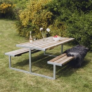 Thor bordbænkesæt i træ (4 varianter) Trykimprægneret Uden ryglæn