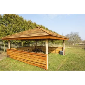 Tiset Bålhytte 5 x 5 M. Lærk