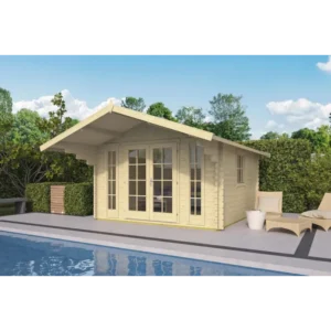 Toledo Bjælkehytte - 44 mm - 400767N - 14,44 mÂ²