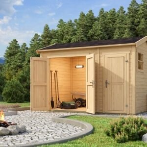 Vesterlund redskabsskur i ubehandlet på 7,27m2