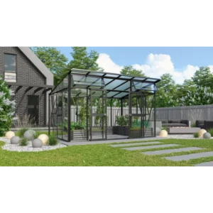 Vitavia Aphrodite 11500 Sort Drivhus 3mm Hærdet Glas /10mm Polytag