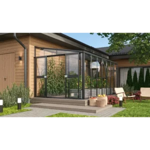 Vitavia Helena 2 11900 Sort Drivhus 3mm Hærdet Glas /10mm Polytag