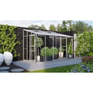 Vitavia Ida 6500 Alu M/sokkel Drivhus 3mm Delt Glas /6mm Polytag