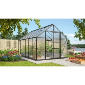 Vitavia Merkur 9900 Sort Drivhus 6mm Poly M/sokkel