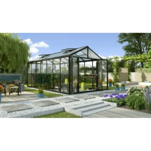 Vitavia Poseidon 13800 Sort Drivhus 3mm Hærdet Glas /10mm Polytag