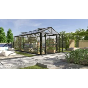 Vitavia Poseidon 15700 Sort Drivhus 3mm Hærdet Glas /10mm Polytag