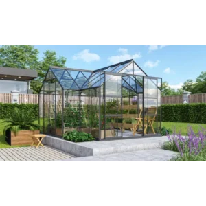 Vitavia Sirius 13000 Sort Drivhus 3mm Hærdet Glas M/cresting