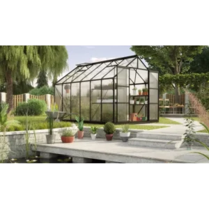 Vitavia Uranus 9900 Sort Drivhus 6mm Poly M/sokkel