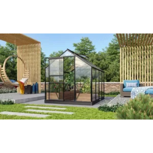 Vitavia Venus 5000 Sort Drivhus 3mm Delt Glas M/sokkel